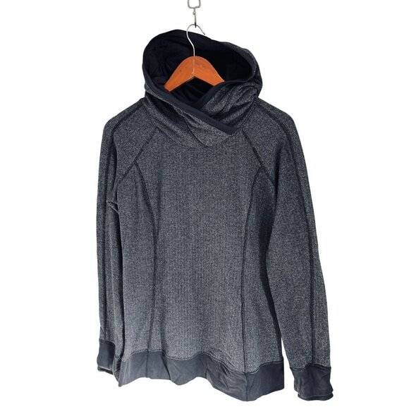 Lululemon Think Fast Hoodie Heather Gray Stretch Athletic Size Med - Picture 4 of 14